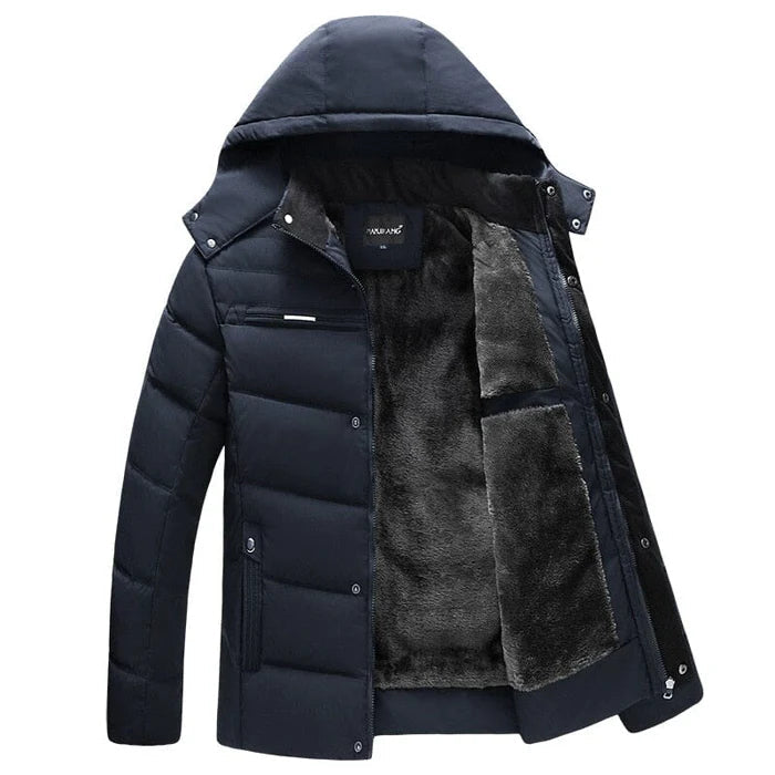 Men's Winter Jacket HARTTMAN HT089, For Temperatures Down to -15°C in Navy Blue