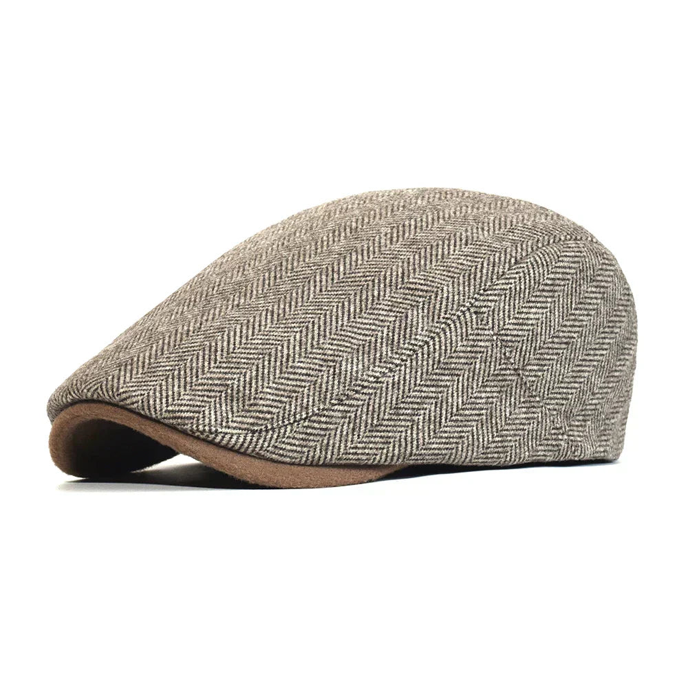 Men's Italian Flat Cap HARTTMAN HT036 in Brown