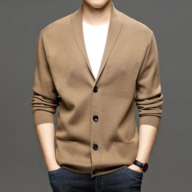 Men's Wool Sweater HARTTMAN HT185 in Caramel