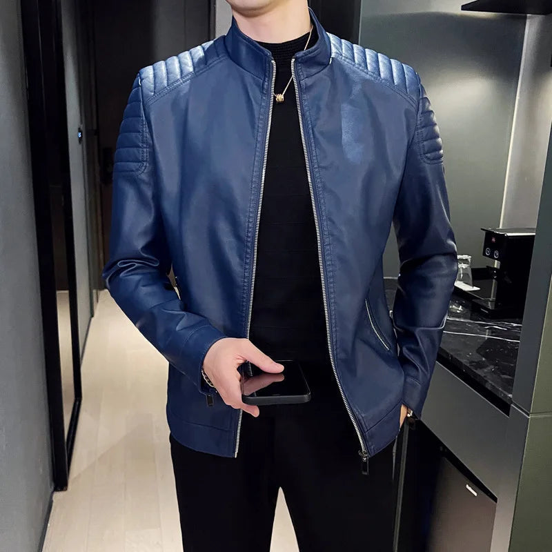 Men's Leather Biker Jacket HARTTMAN HT167