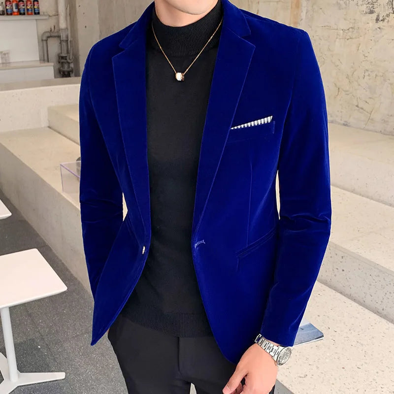 Men's Blazer HARTTMAN HT014 in Blue