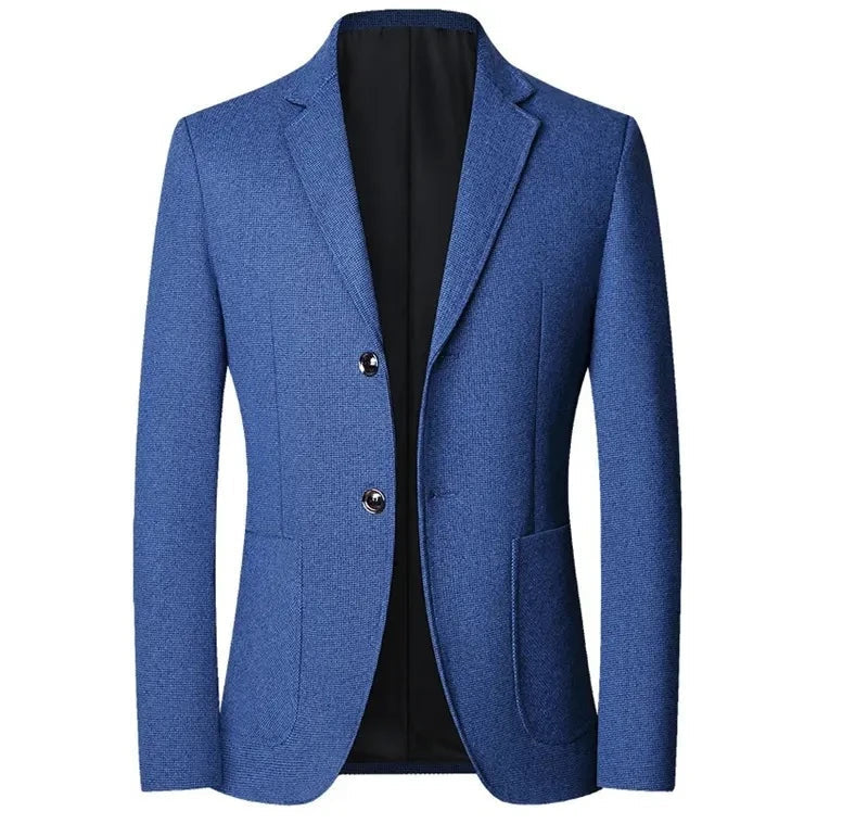 Men's Cotton Blazer HARTTMAN HT355 in Blue