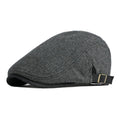 Men's Italian Wool Flat Cap HARTTMAN HT034 in Black