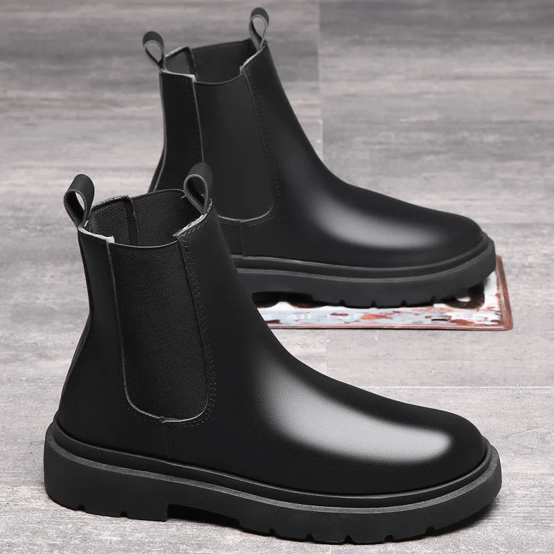 Men's Leather Chelsea Boots HARTTMAN HT032