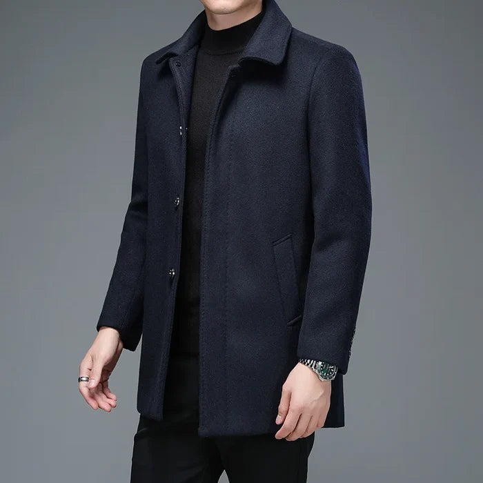 Men's Short Formal Wool Overcoat HARTTMAN HT217