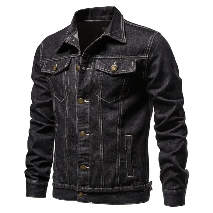 Men's Denim Jacket HARTTMAN HT135 in Black