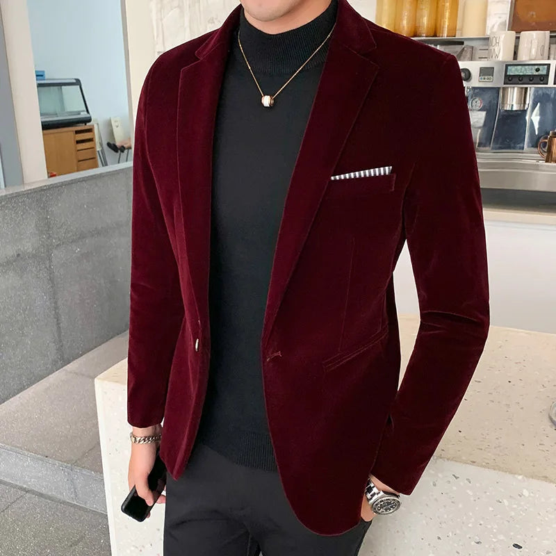 Men's Blazer HARTTMAN HT014 in Red