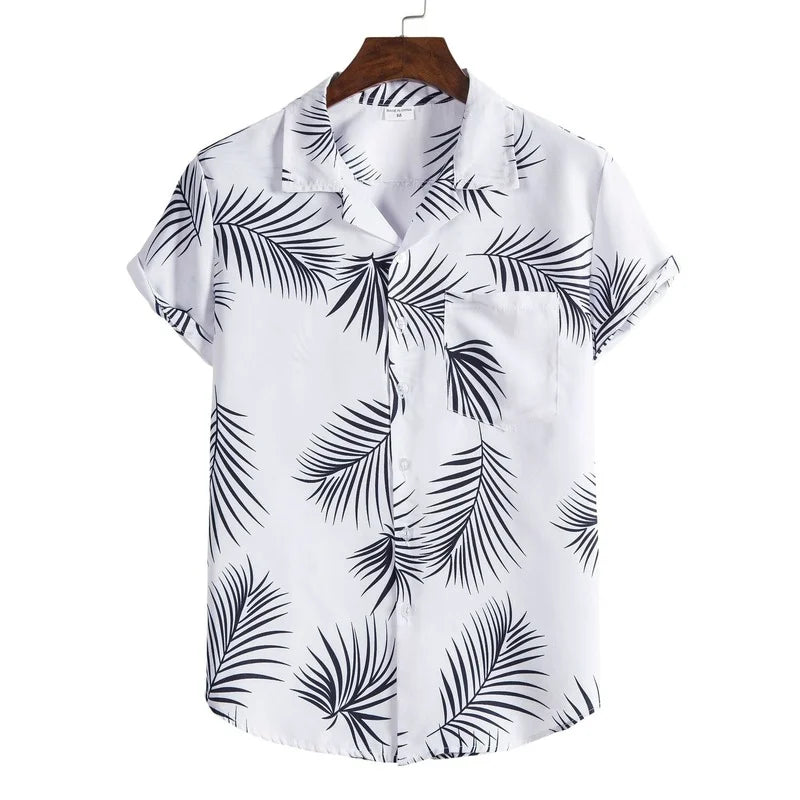 Men's Printed Shirt HARTTMAN HT398 in White