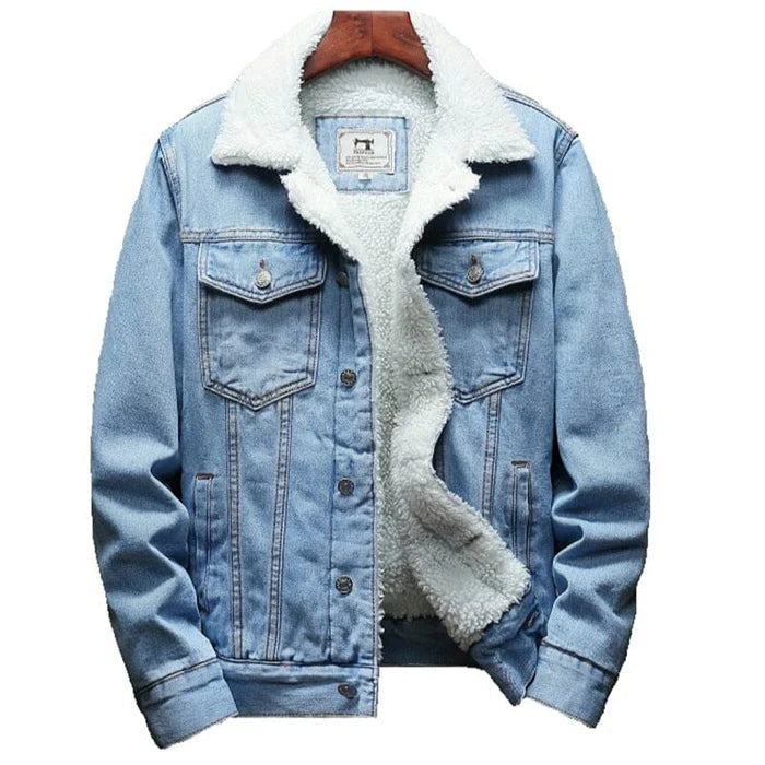 Men's Wool Lined Denim Jacket HARTTMAN HT097
