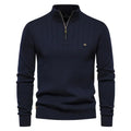 Men's Wool Sweater HARTTMAN HT173 in Navy Blue