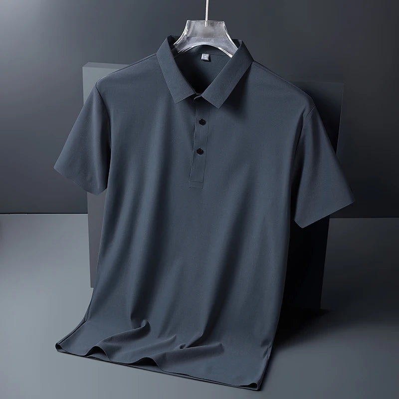 Men's Cotton Polo Shirt HARTTMAN HT117 in Dark Grey