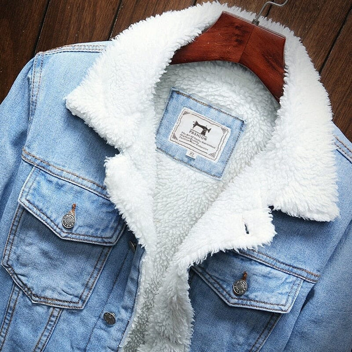 Men's Wool Lined Denim Jacket HARTTMAN HT097