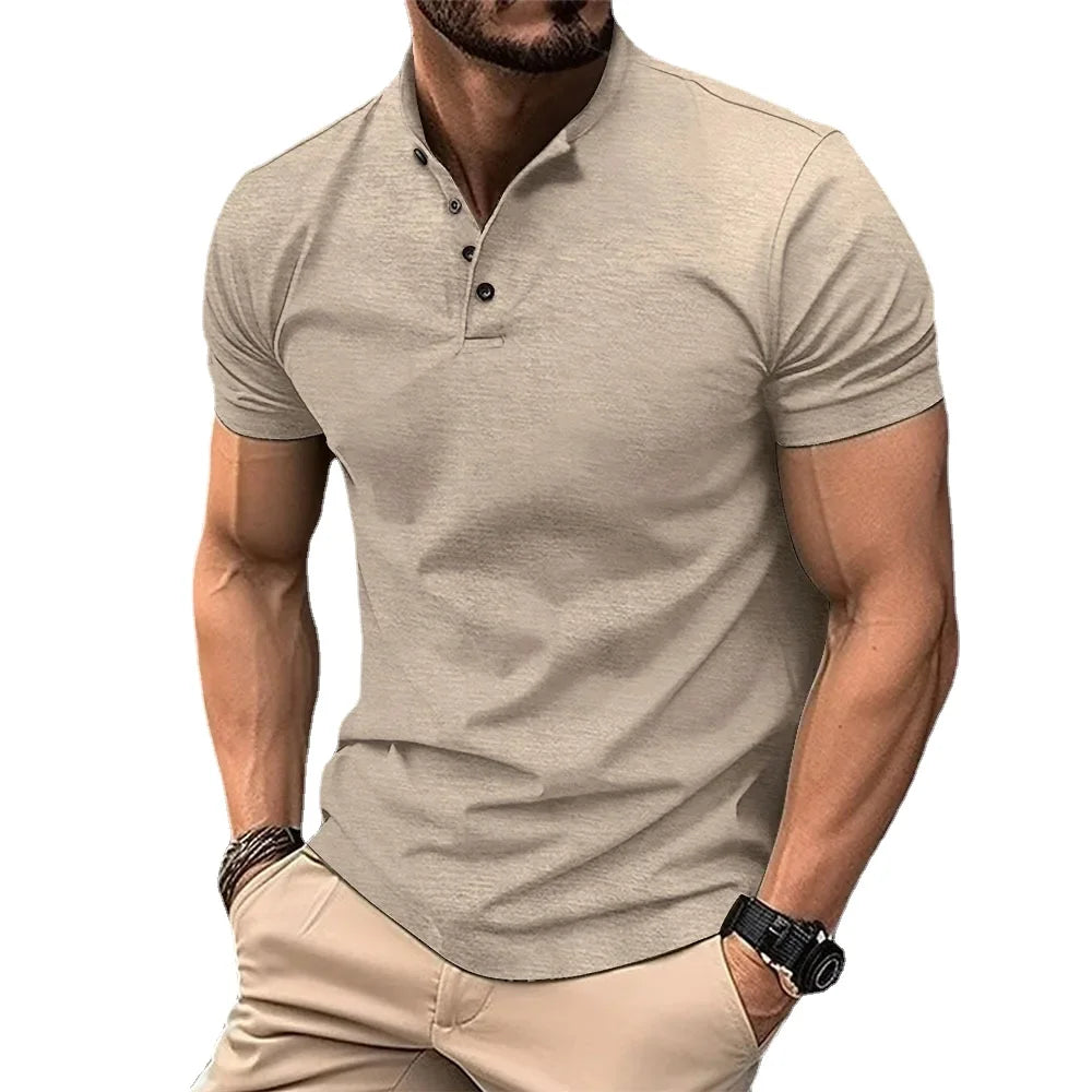 Men's Cotton Polo Shirt HARTTMAN HT105 in Khaki