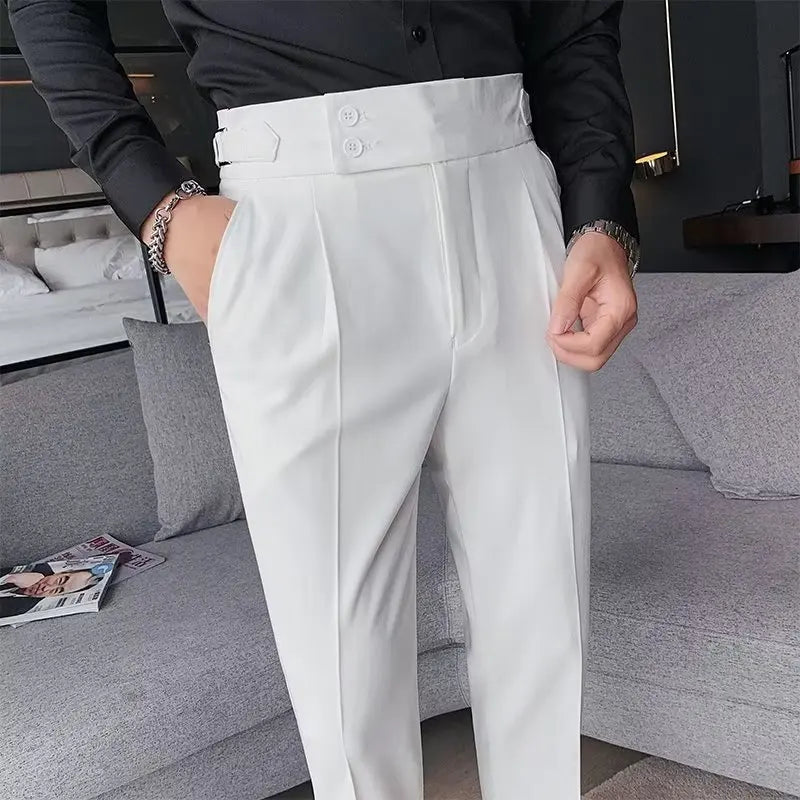 Men's Tailored Trousers HARTTMAN HT200 in White