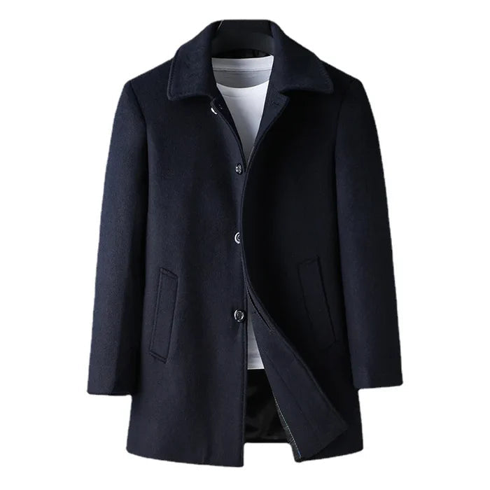 Men's Short Formal Wool Overcoat HARTTMAN HT217