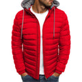 Men's Modern Puffer Jacket HARTTMAN HT108 in Red