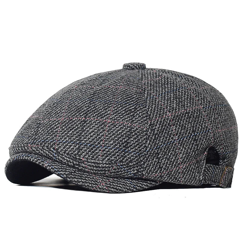 Men's Italian Flat Cap HARTTMAN HT025 in Dark Grey