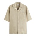 Men's Relaxed Fit Linen Shirt HARTTMAN HT360 in Beige
