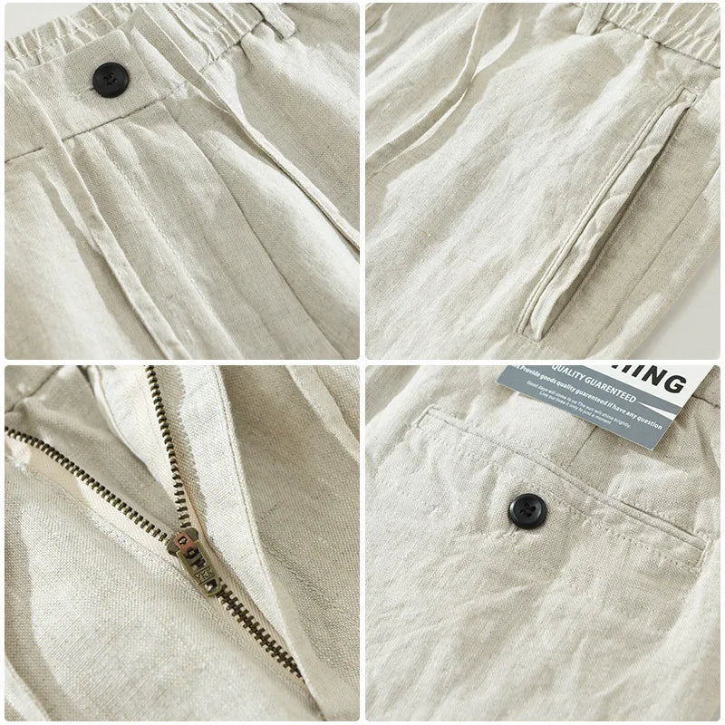 Men's Linen Trousers HARTTMAN HT378