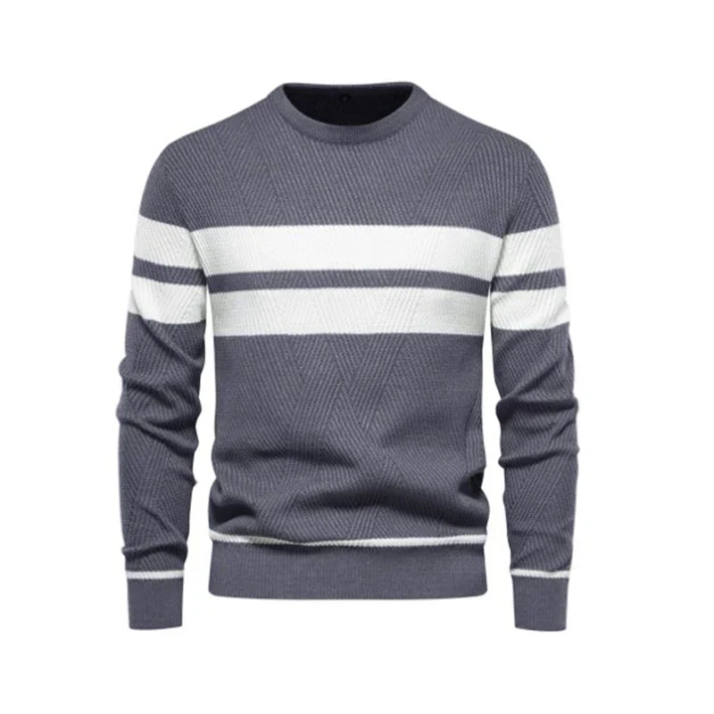 Men's Wool Sweater HARTTMAN HT176 in Grey