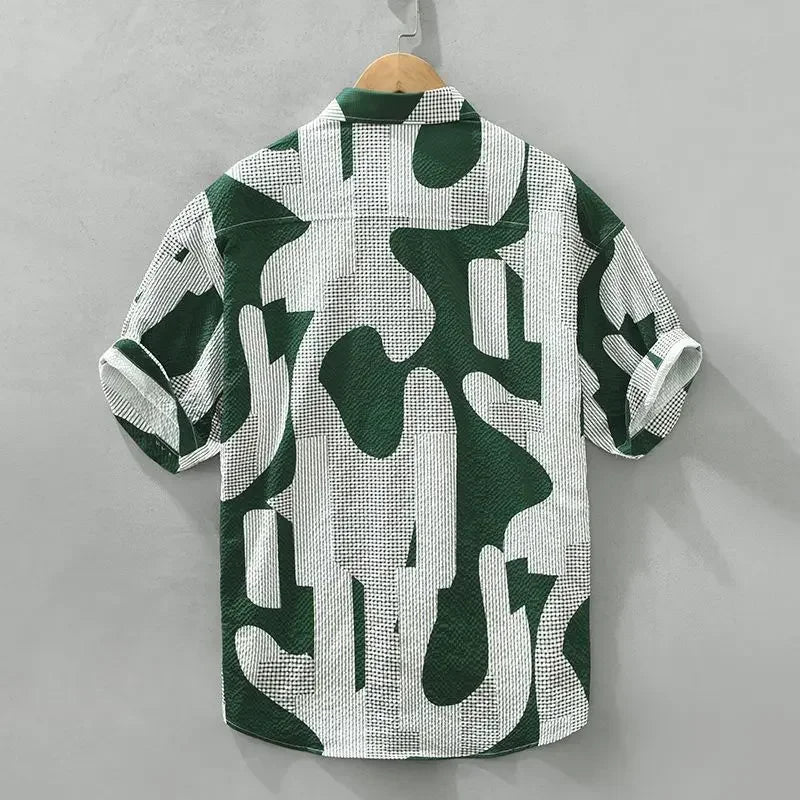 Men's Printed Cotton Shirt HARTTMAN HT399