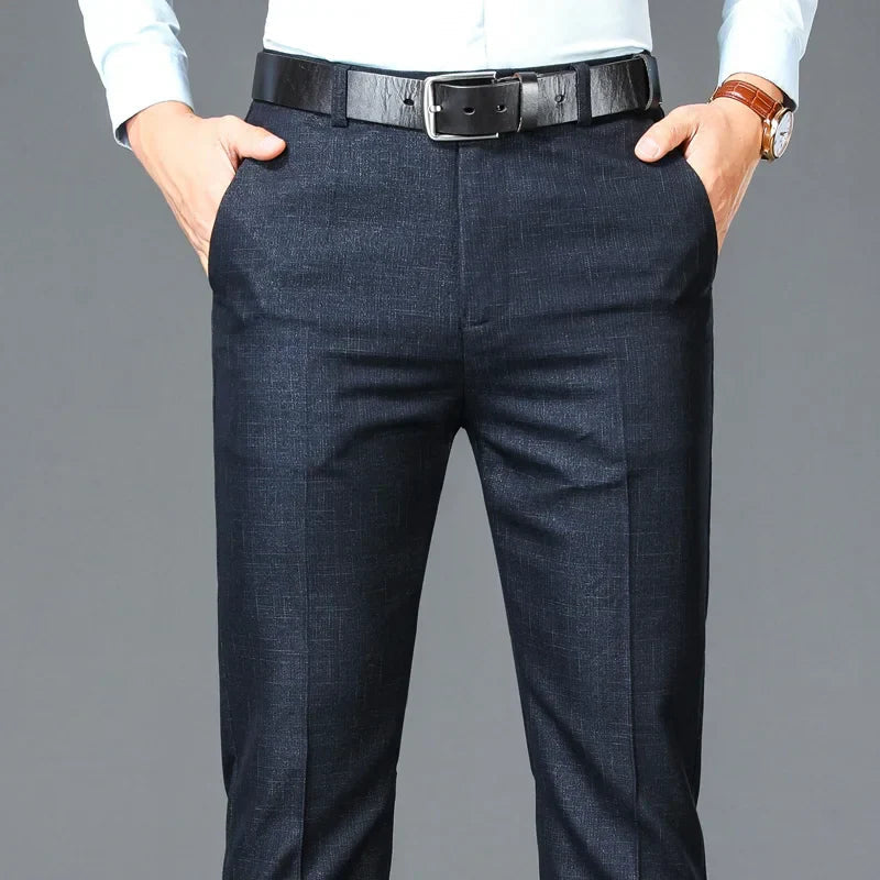 Men's Classic Executive Trousers HARTTMAN HT515 in Dark Blue