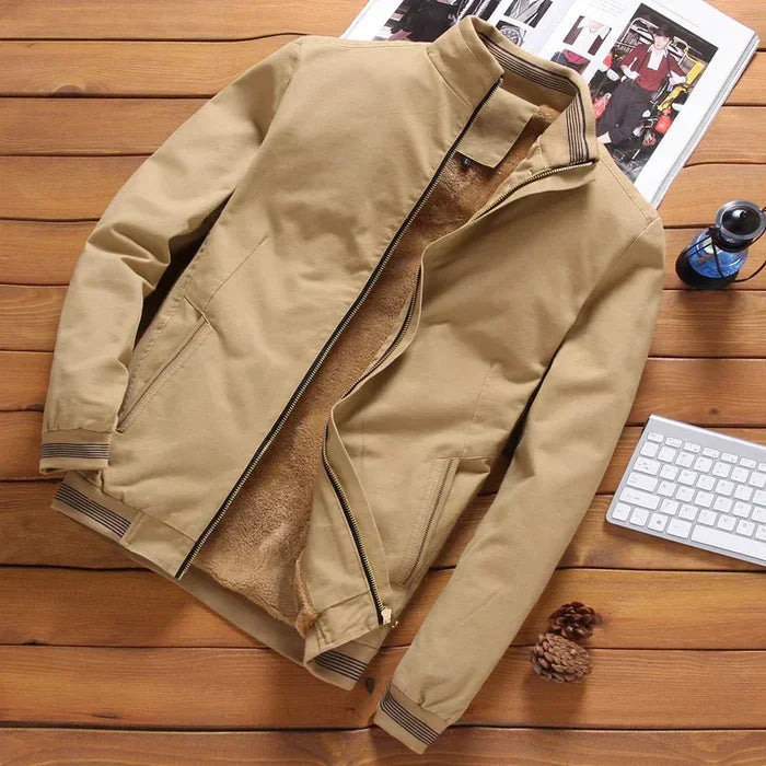 Men's Casual Bomber Jacket HARTTMAN HT168 in Caramel