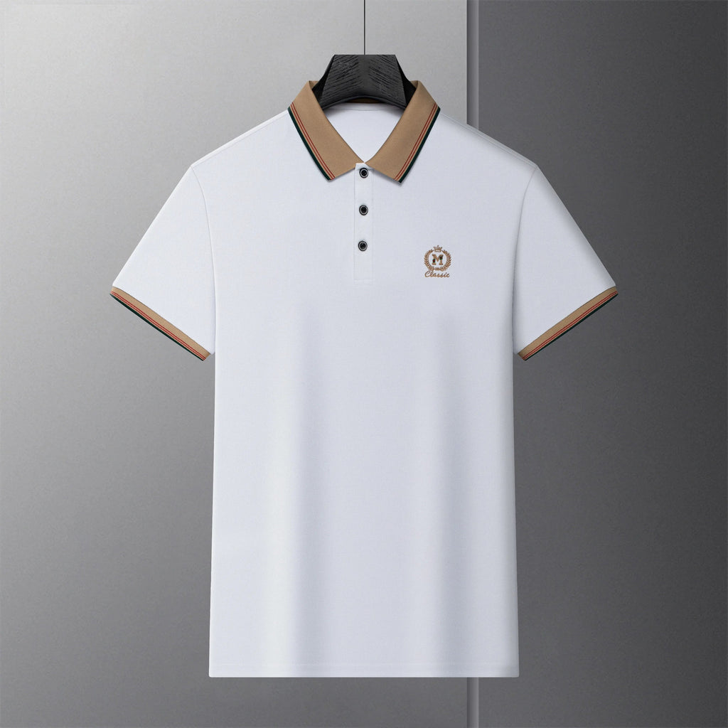 Men's Cotton Polo Shirt HARTTMAN HT107 in White