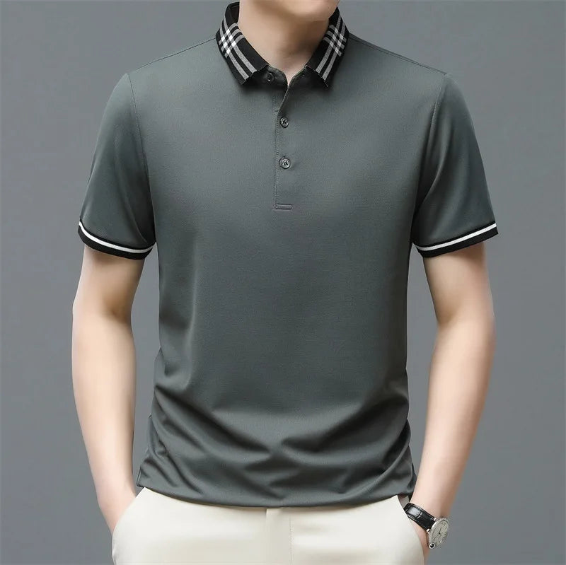 Men's Premium Cotton Polo Shirt HARTTMAN HT116 in Grey