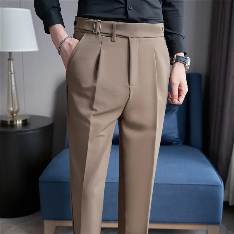 Men's Tailored Trousers HARTTMAN HT196 in Coffee