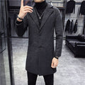Men's Wool Overcoat HARTTMAN HT227 in Black
