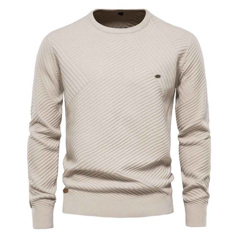 Men's Wool Sweater HARTTMAN HT175 in Beige