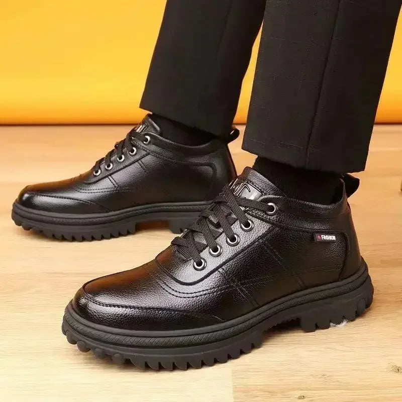 Men's Quilted Leather Boots HARTTMAN HT041