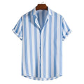 Men's Striped Shirt HARTTMAN HT392 in Light Blue