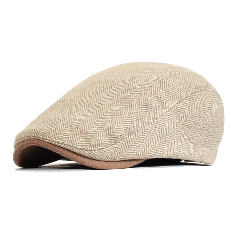 Men's Italian Flat Cap HARTTMAN HT021 in Khaki