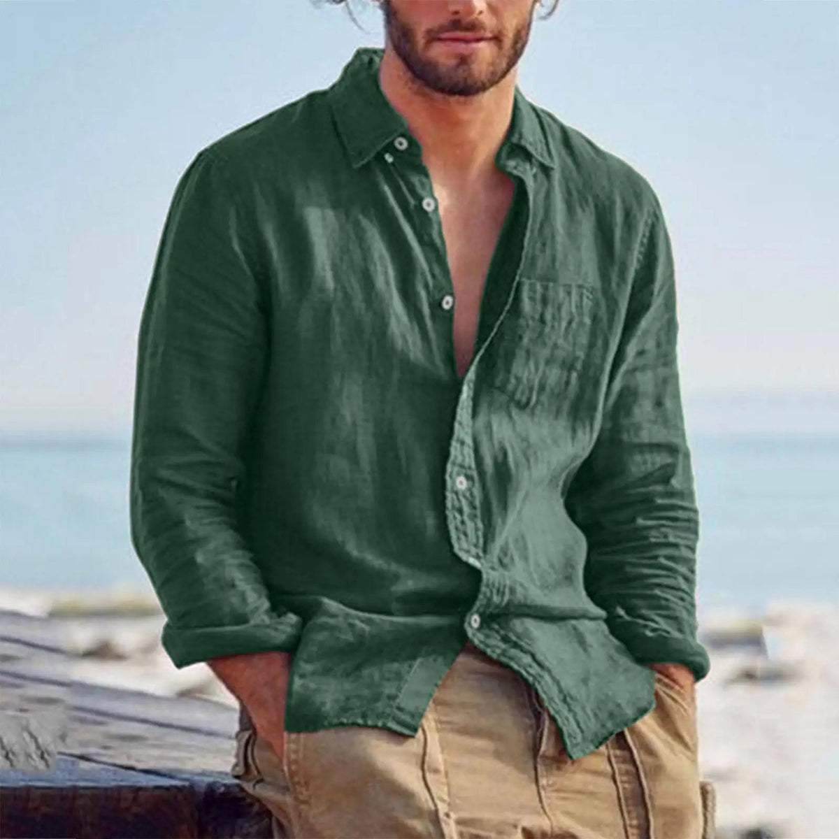 Men's Vintage Long Sleeve Shirt HARTTMAN HT349