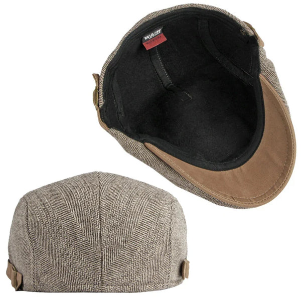 Men's Italian Wool Flat Cap HARTTMAN HT034