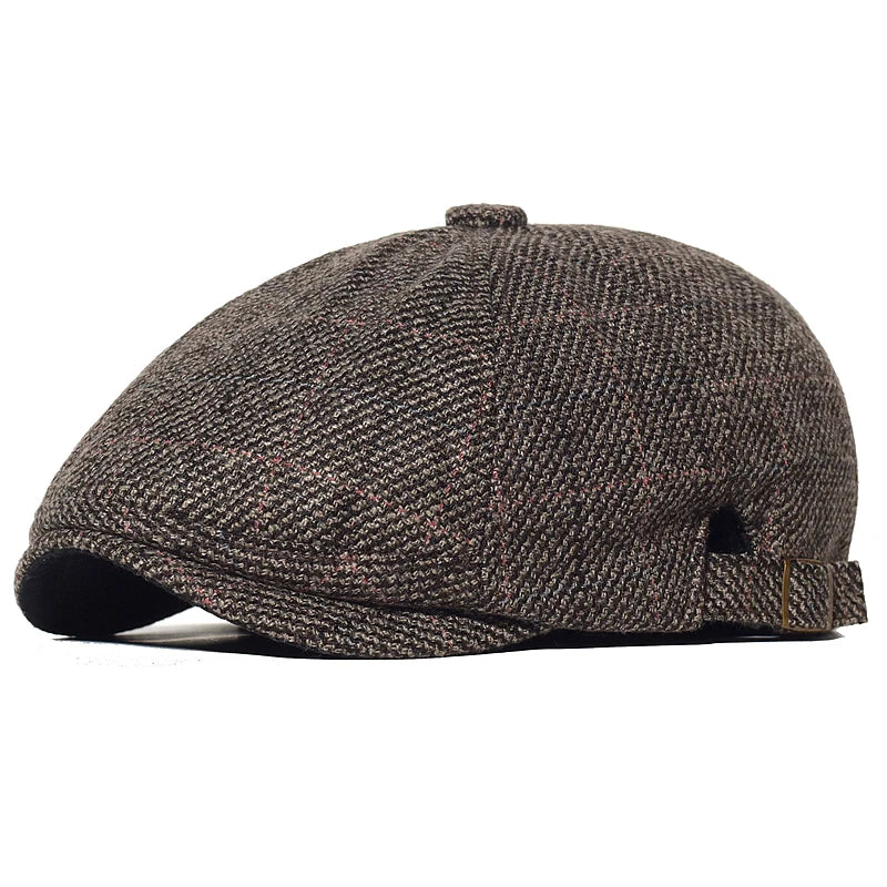 Men's Italian Flat Cap HARTTMAN HT025 in Brown