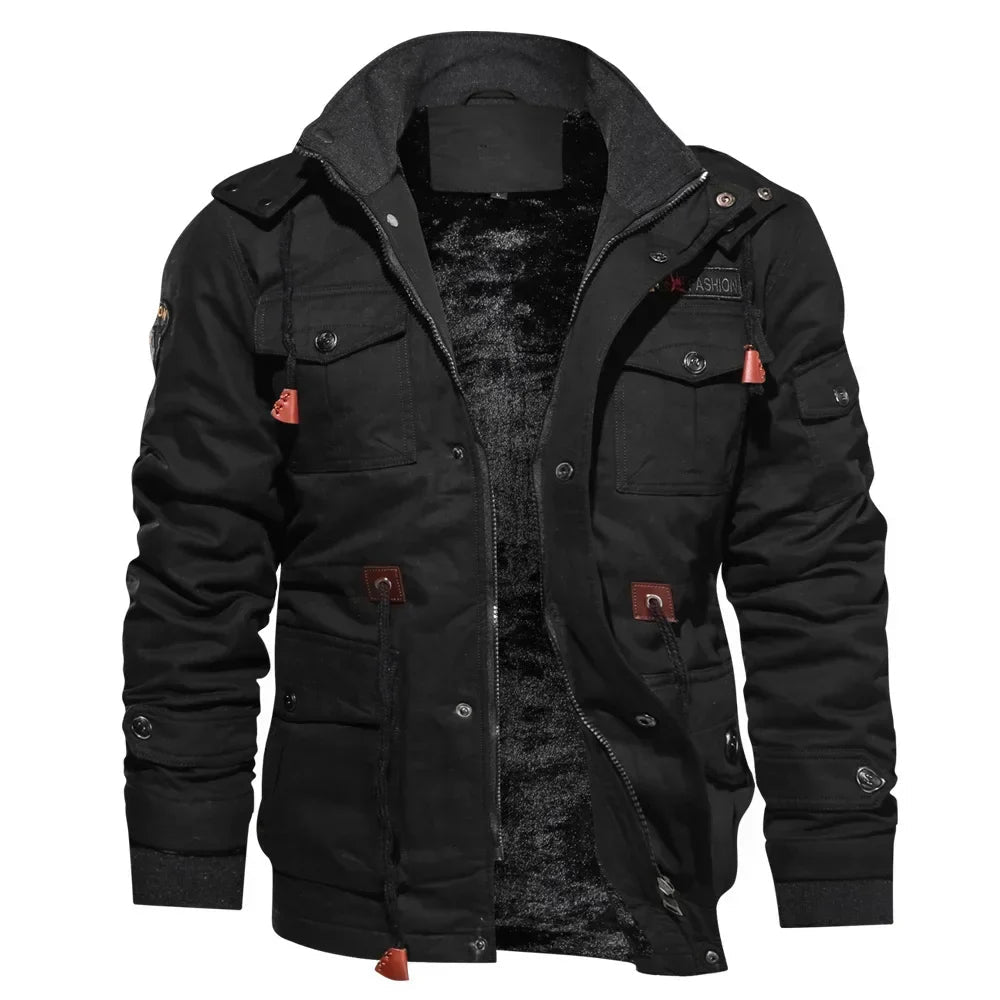 Men's Biker Jacket HARTTMAN HT248 in Black