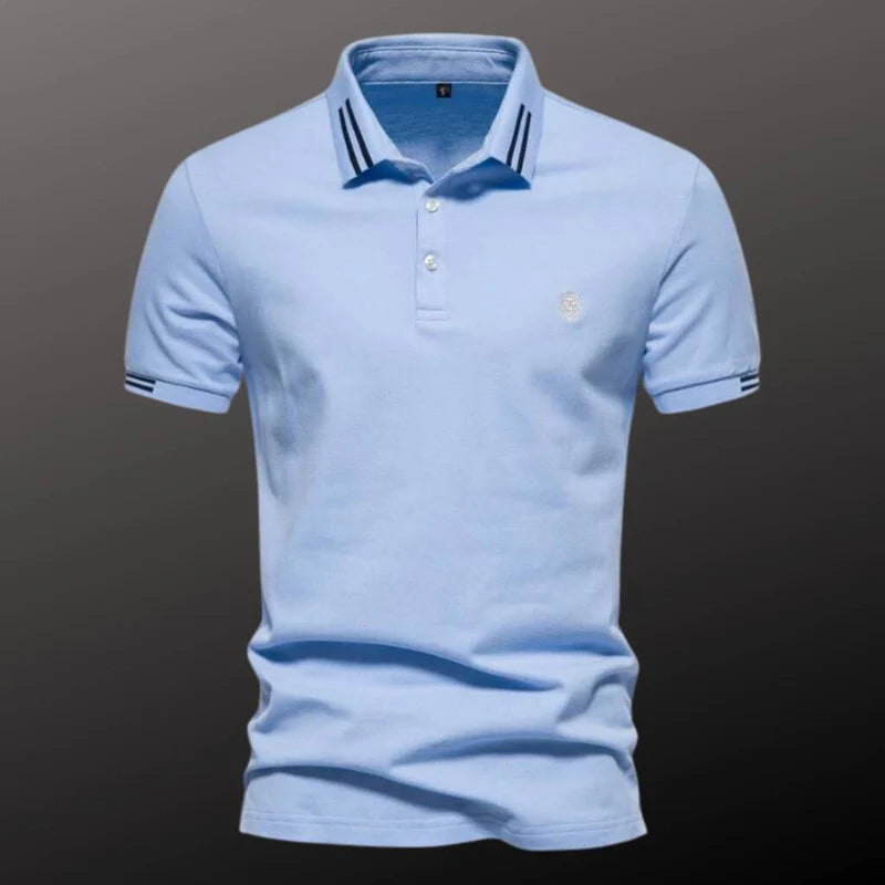 Men's Cotton Polo Shirt HARTTMAN HT238 in Blue