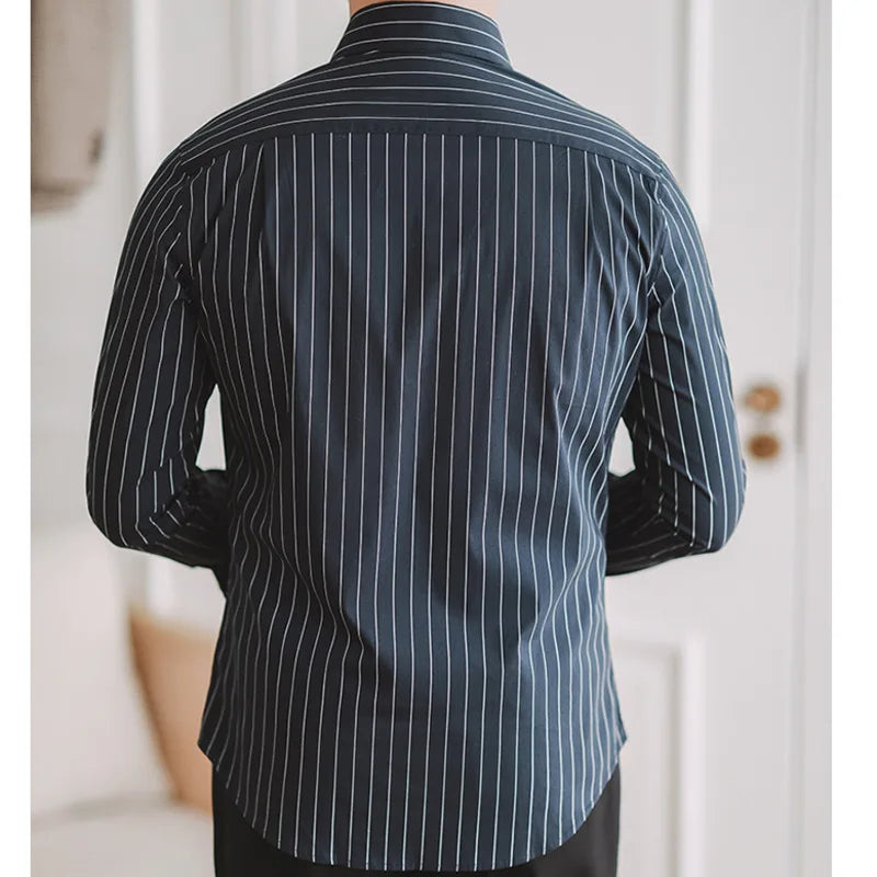 Men's Striped Cotton Formal Shirt HARTTMAN HT054