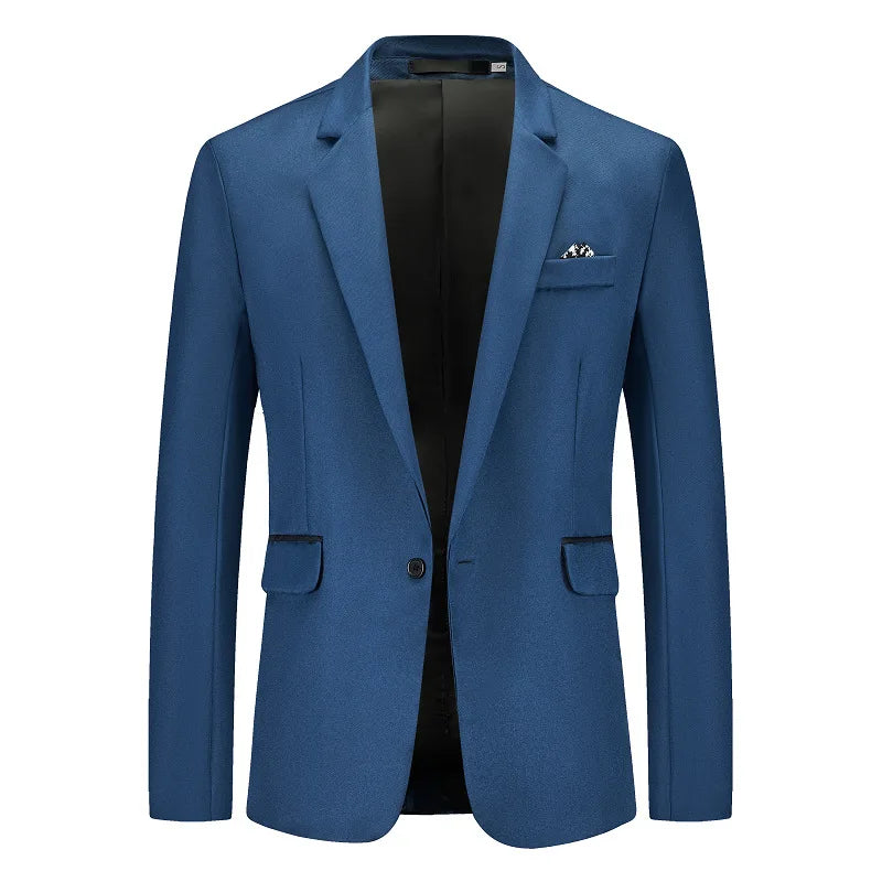 Men's Cotton Blazer HARTTMAN HT010 in Dark Blue
