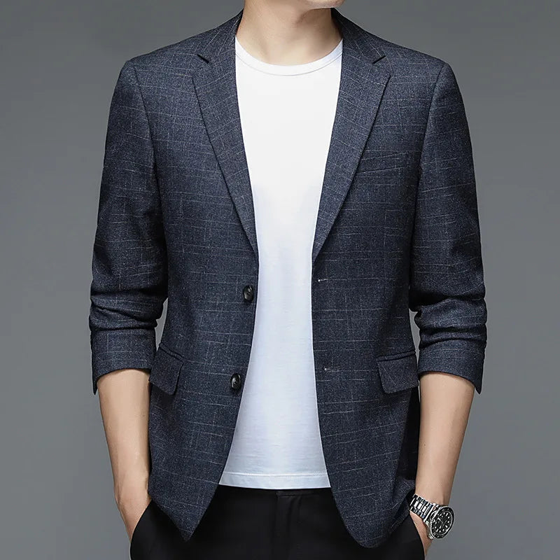 Men's Blazer HARTTMAN HT012 in Navy Blue