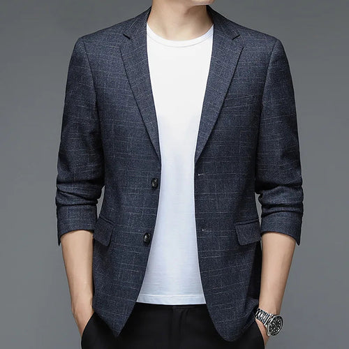 Men's Blazer HARTTMAN HT012 in Navy Blue
