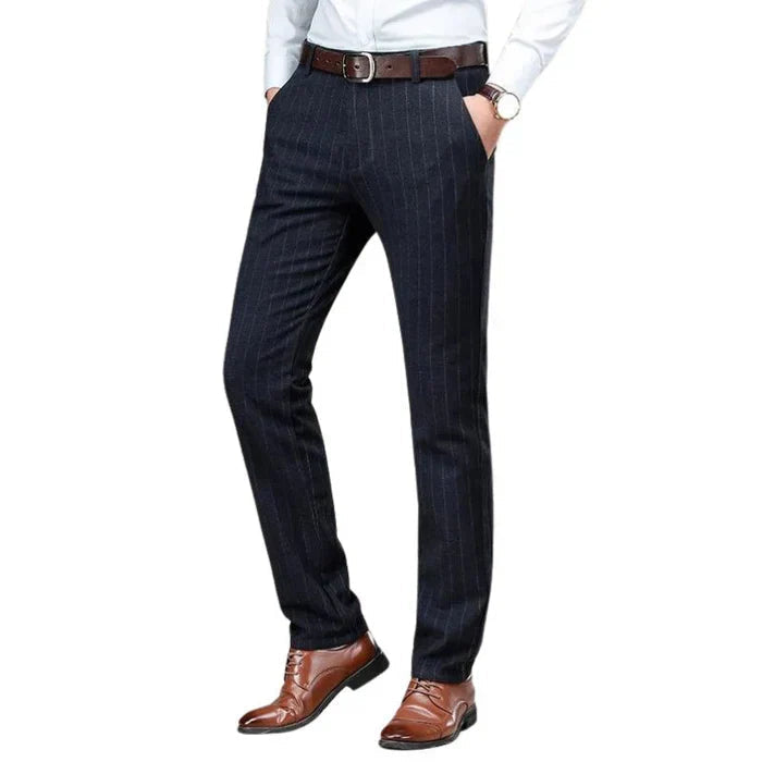 Men's Striped Formal Trousers HARTTMAN HT209