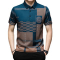 Men's Printed Polo Shirt HARTTMAN HT234 in Blue
