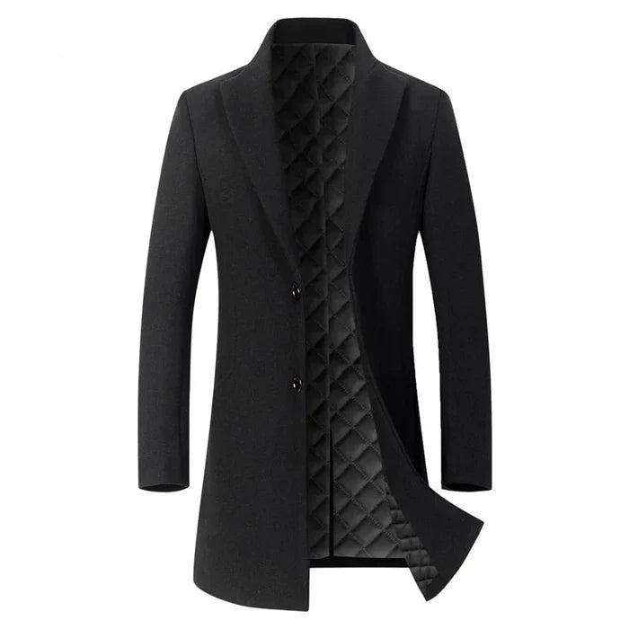 Men's Wool Overcoat HARTTMAN HT231 in Black
