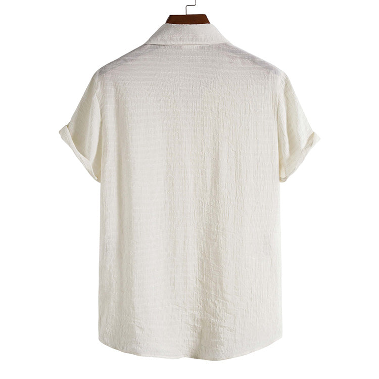 Short Sleeve Linen Shirt HARTTMAN HT324
