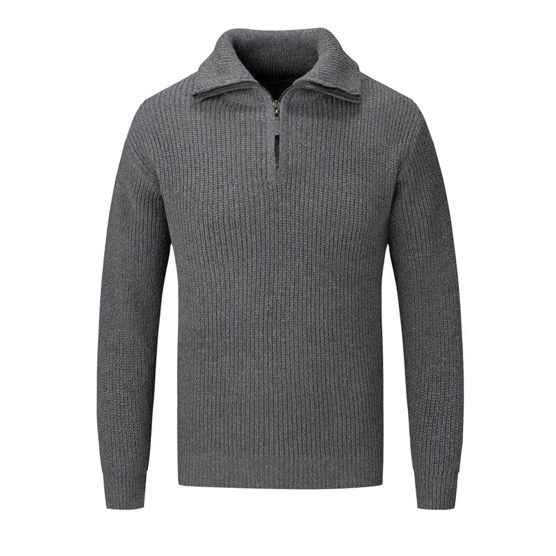 Men's Knitted Sweater HARTTMAN HT019 in Dark Grey
