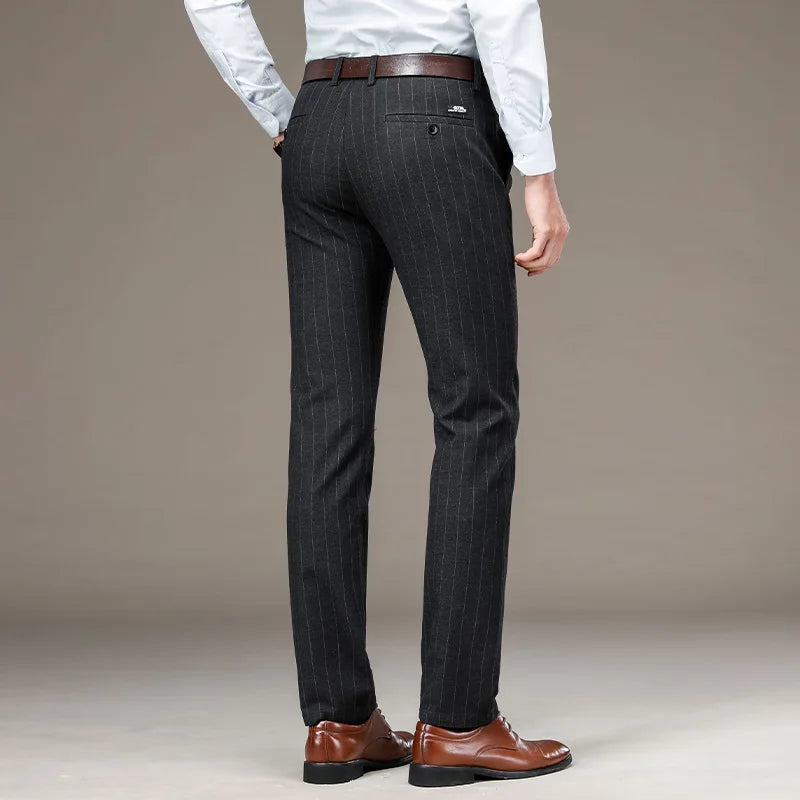 Men's Striped Formal Trousers HARTTMAN HT209